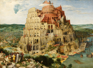 Brēgela glezna "Bābeles tornis"