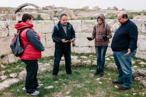 Spontāna Lūgšana Ammānas citadelē par ticības brīvību Jordānijā un Tuvajos Austrumos. Foto: Pēteris Eisāns